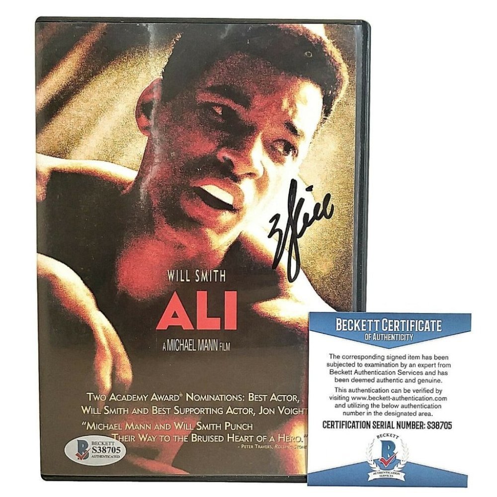 Will Smith Signed Muhammed Ali Movie DVD Cover Rap Boxing Beckett BAS Autograph